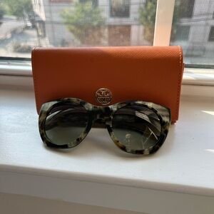 Tory Burch tortoiseshell sunglasses